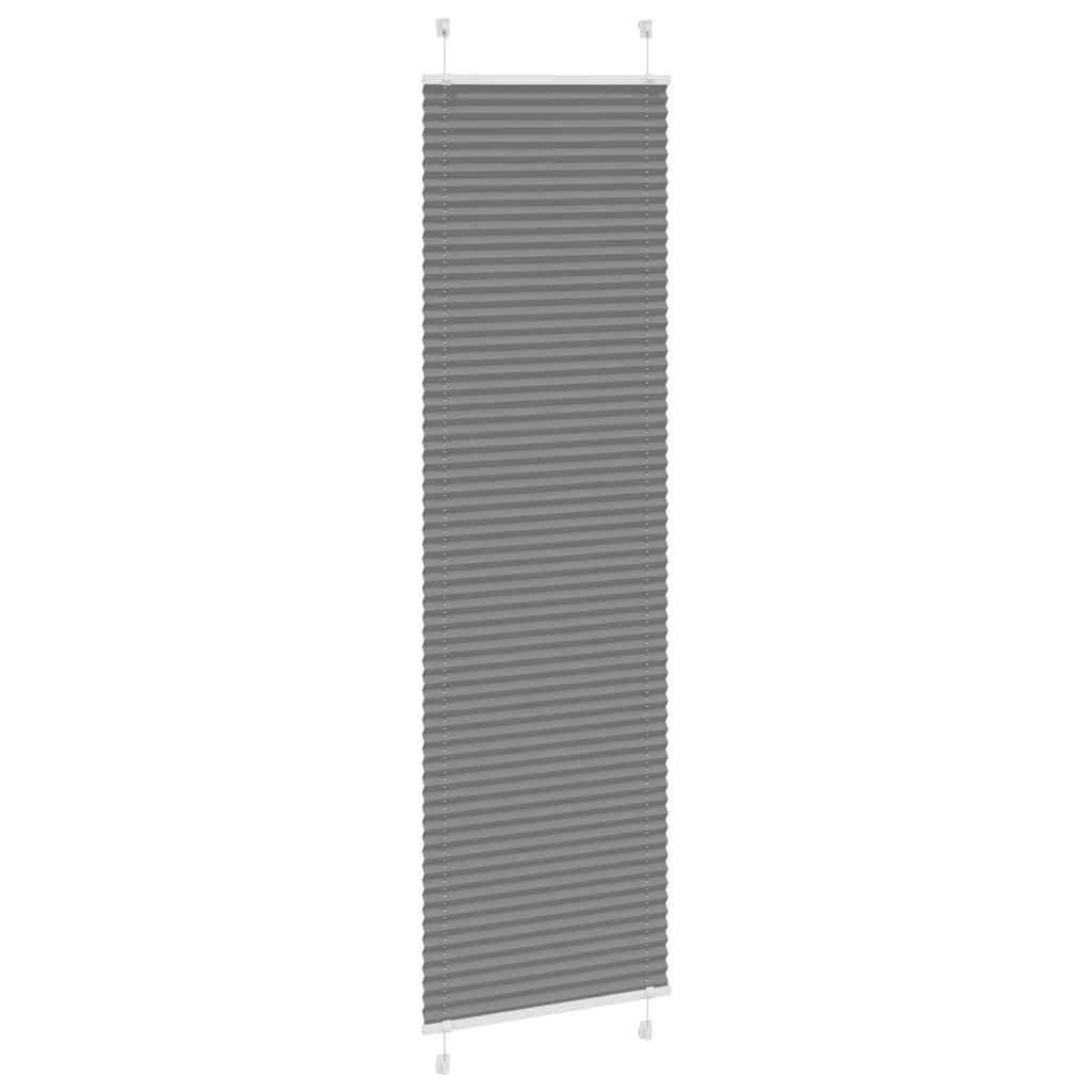 vidaXL Plissé Gordijn Antraciet 55x200 cm - 55% Korting