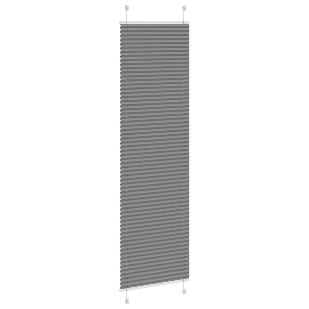 vidaXL Plissé Gordijn Antraciet 55x200 cm - 55% Korting