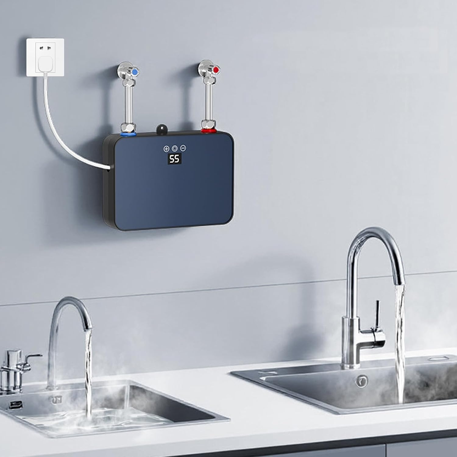 Elektrische Doorstroomverwarmer 6000W - Direct Warm Water (34% Korting)