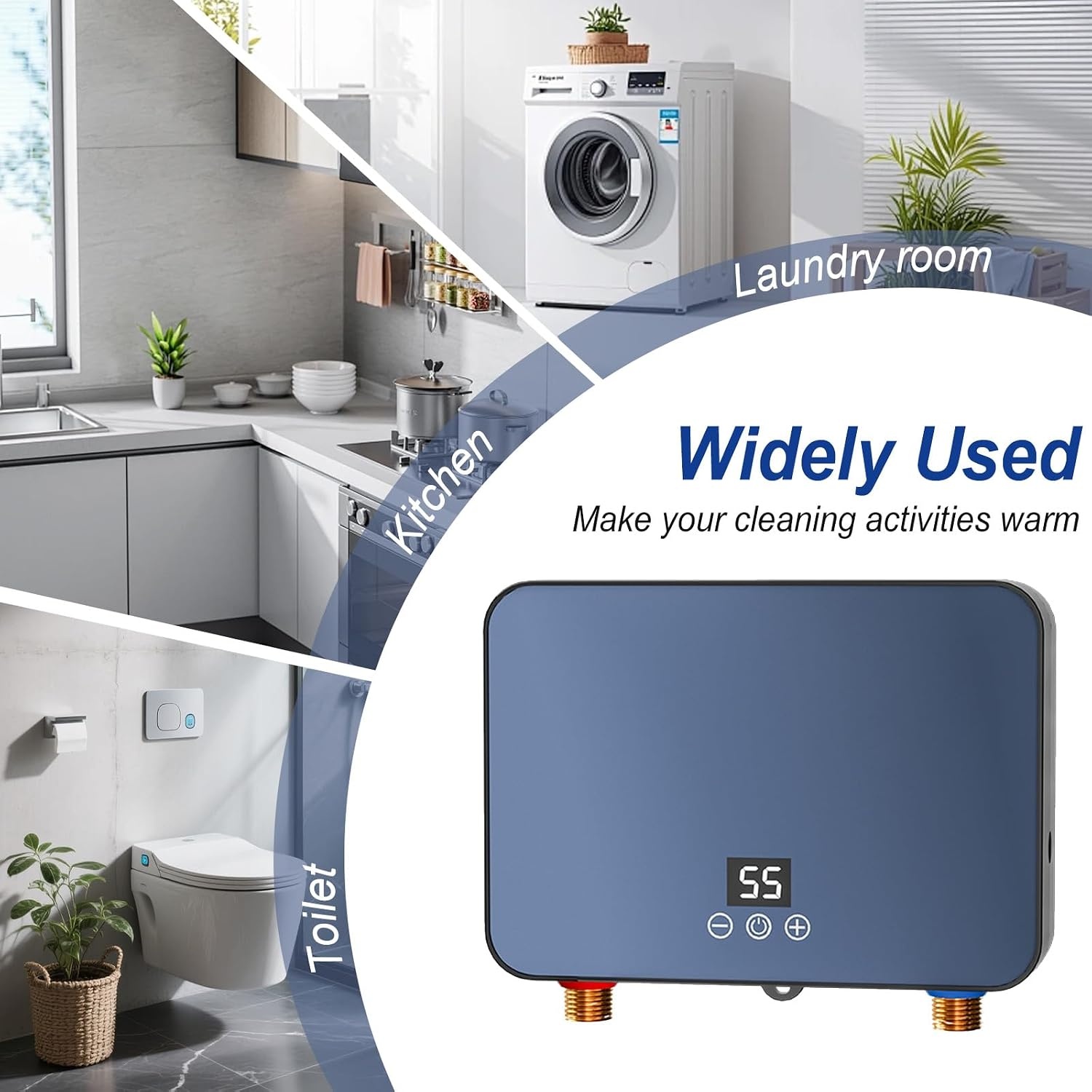 Elektrische Doorstroomverwarmer 6000W - Direct Warm Water (34% Korting)
