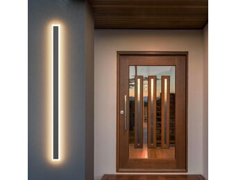 Lange LED Wandlamp Donkergrijs - 150cm - 45W - Warm Wit - 29% Korting