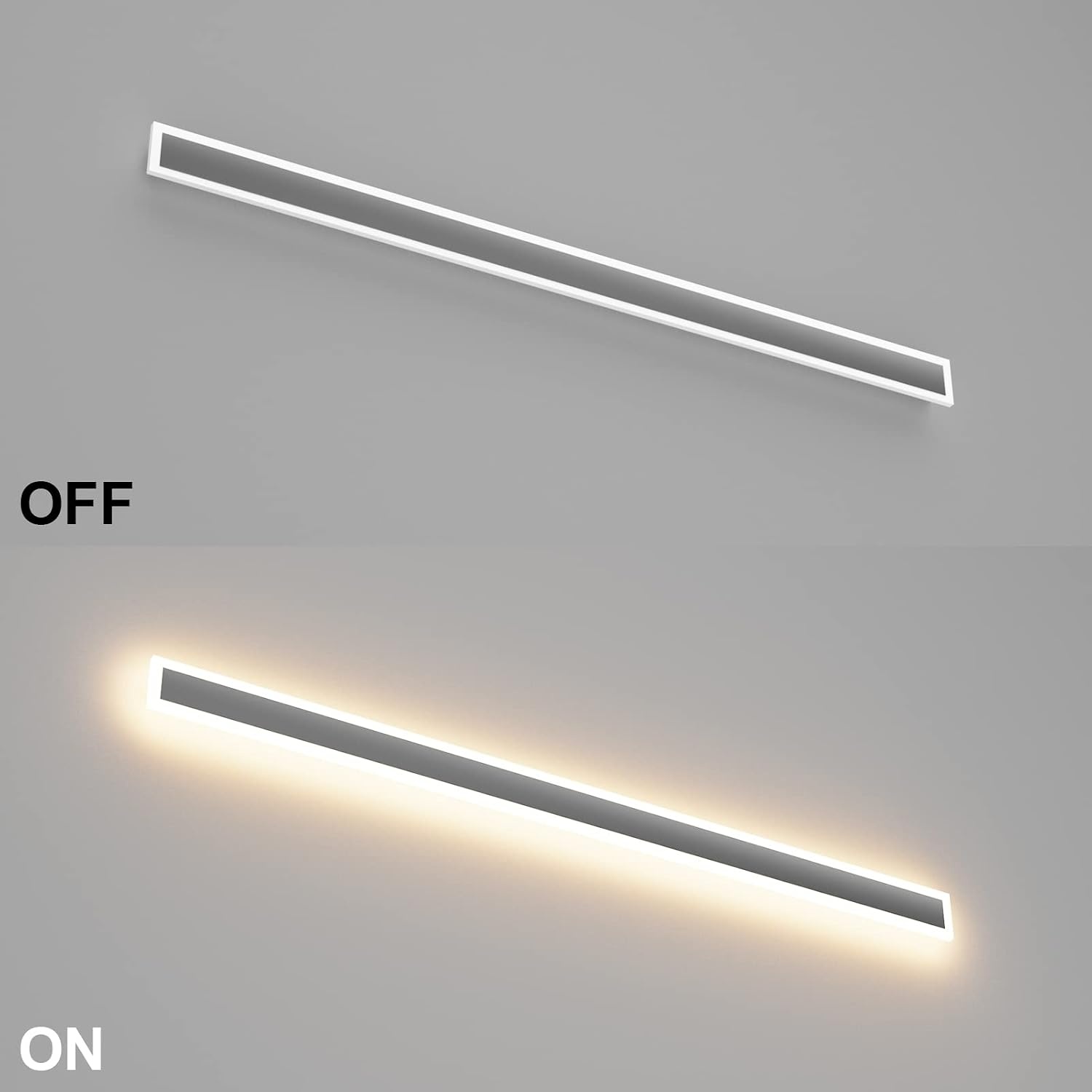 LED Wandlamp Donkergrijs 150cm IP54 45W Warm Wit 3000K (58% Korting)