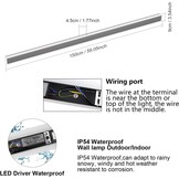 LED Wandlamp Donkergrijs 150cm IP54 45W Warm Wit 3000K (58% Korting)