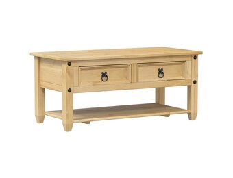vidaXL Corona Salontafel Grenenhout - 100x48x45cm - 54% Korting