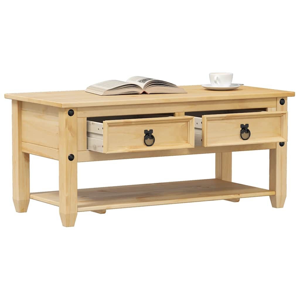 VidaXL Salontafel Grenenhout met Laden - 100x48x45 cm - 72% Korting