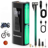 YOUNGDO Elektrische Fietspomp: 150 PSI, 6000 mAh, Snel Oppompen met Korting!