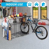 4-Bike Stand, Fiets Floor Parking Stand, Fiets Stand vloer, Fietsenstalling voor Garage Gebruik voor Mountain, Hybride, Kinderfietsen, Indoor Outdoor Bike,