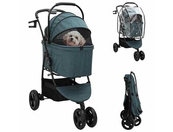 Opvouwbare Huisdierenwagen - Verstelbaar & Stevig (34% Korting)