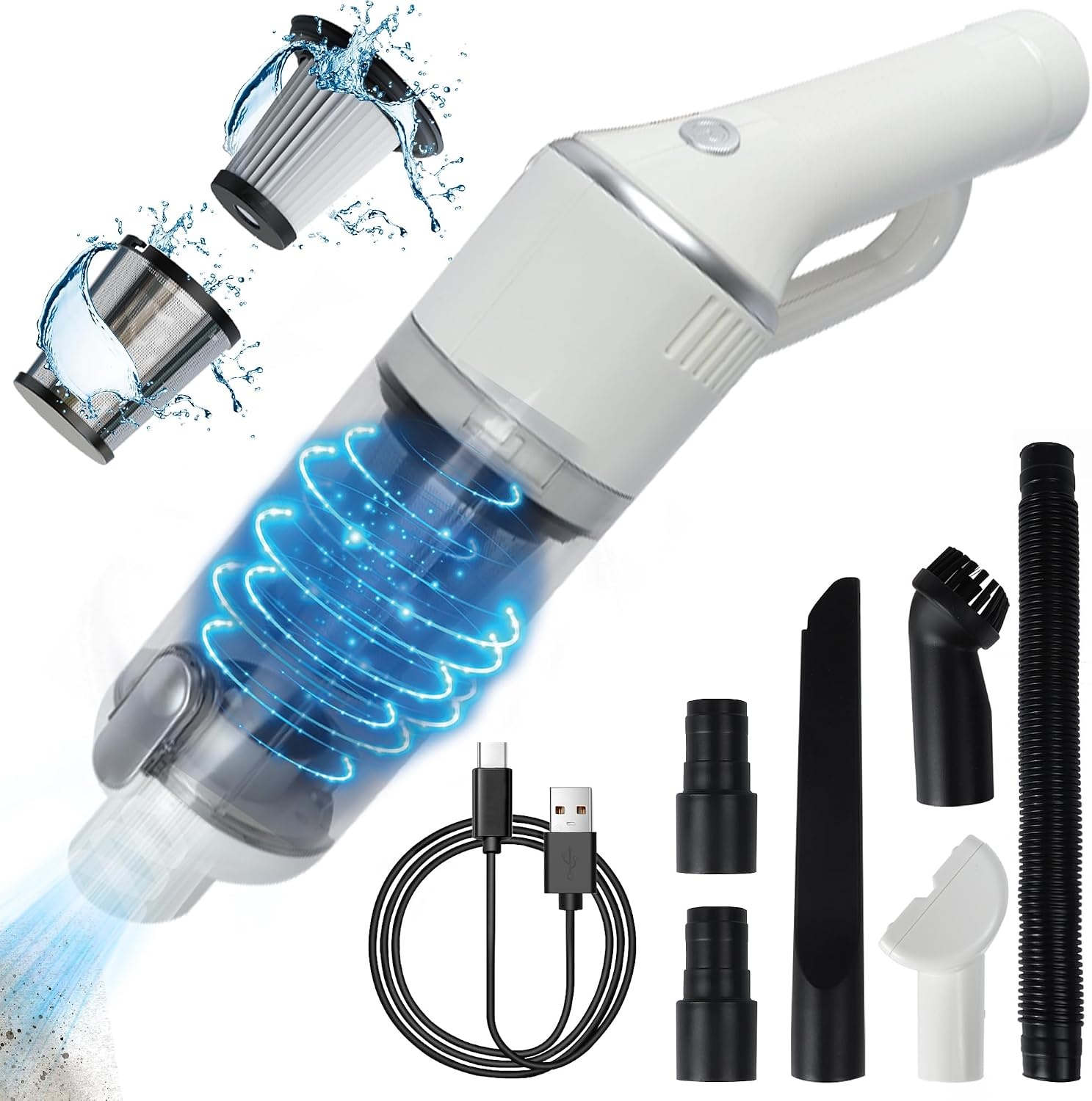 Draadloze Handstofzuiger 120W 15000Pa (56% Korting)