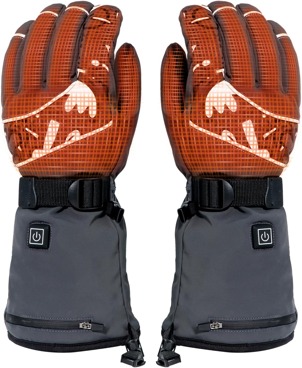 Verwarmde Handschoenen Grijs L/XL - 55% Korting