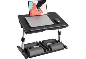 Laptoptafel Zwart - Verstelbaar & Opvouwbaar (46% Korting)