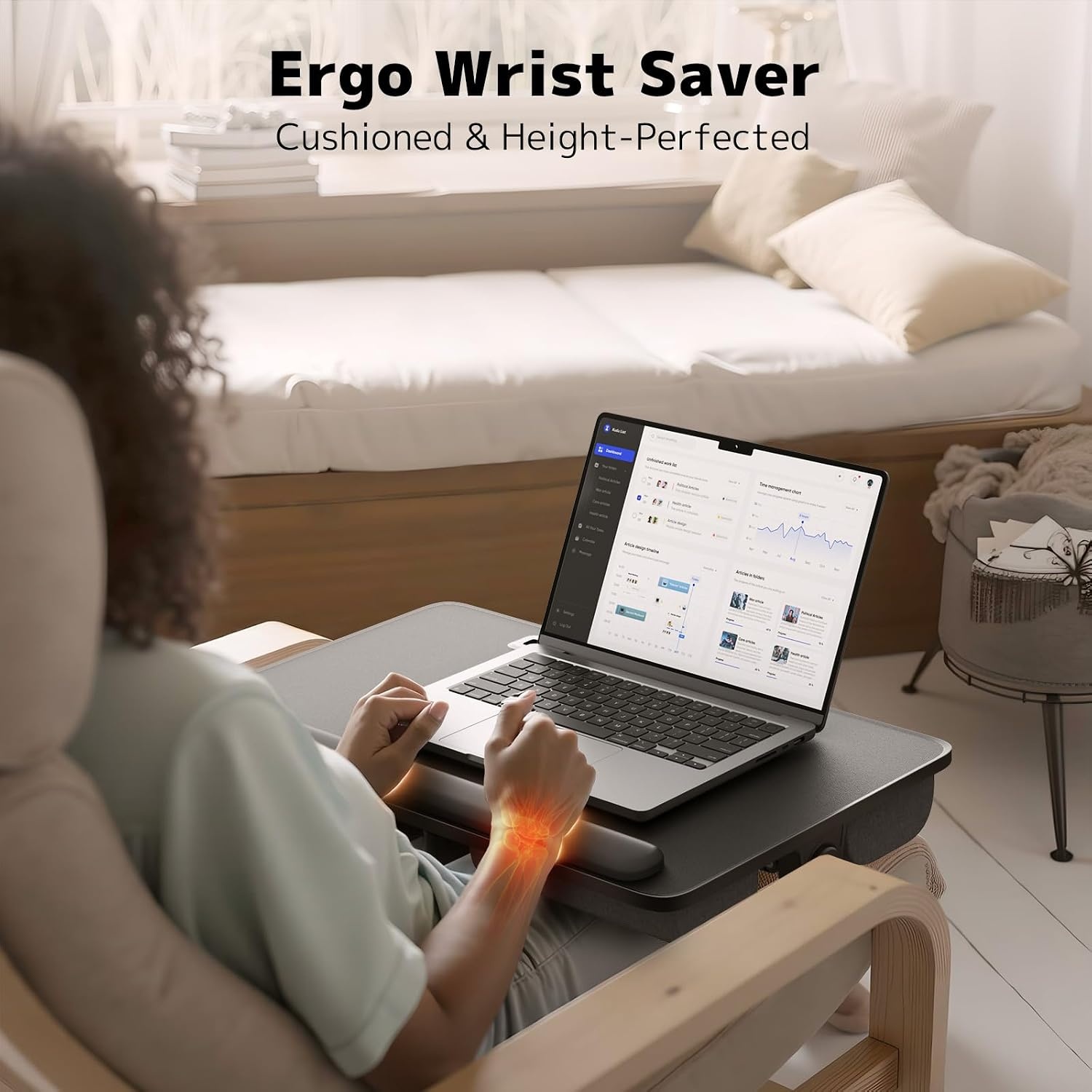 PUTORSEN Laptoptafel Bed/Bank - Verstelbaar & Opvouwbaar (34% Korting)