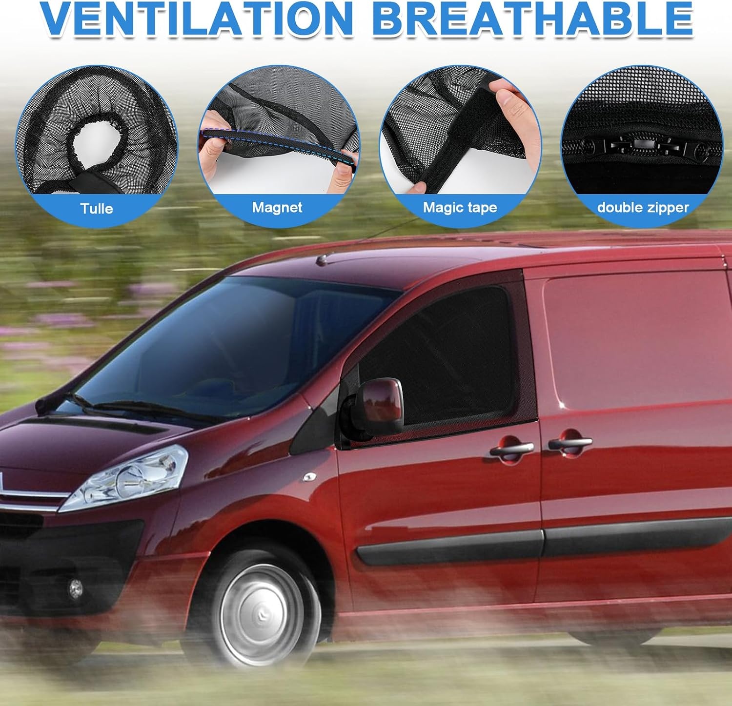 2x Magnetische Insectenhorren voor Citroen Jumpy/Peugeot Expert/Toyota Proace met 29% Korting
