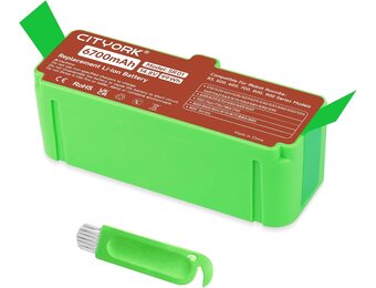 6700mAh Batterij voor iRobot Roomba (33% Korting)