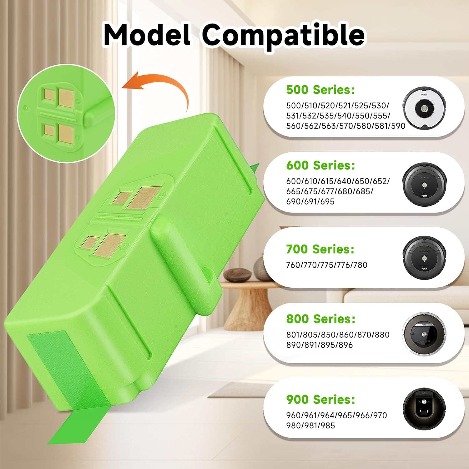 iRobot Roomba Accu 6700mAh 14.8V Li-ion - 45% Korting!