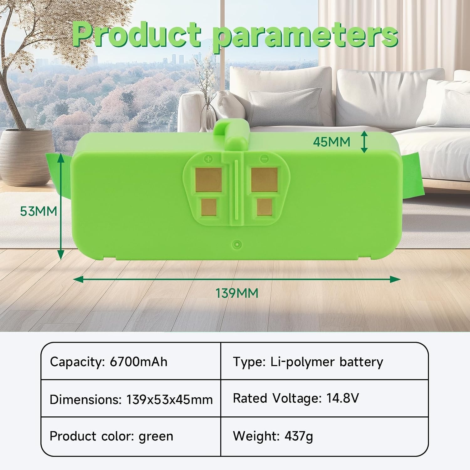 iRobot Roomba Accu 6700mAh 14.8V Li-ion - 45% Korting!