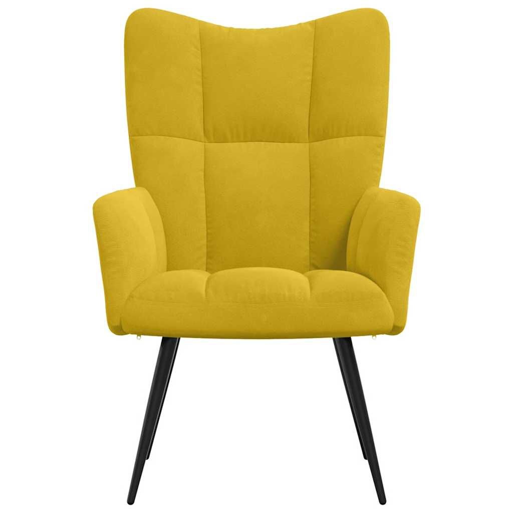 vidaXL Relaxstoel Fluweel Mosterdgeel - 54% Korting!