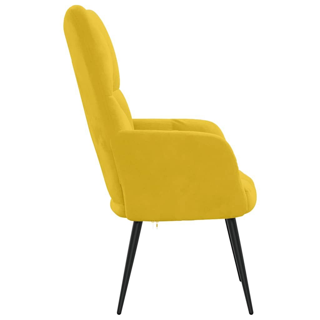vidaXL Relaxstoel Fluweel Mosterdgeel - 54% Korting!