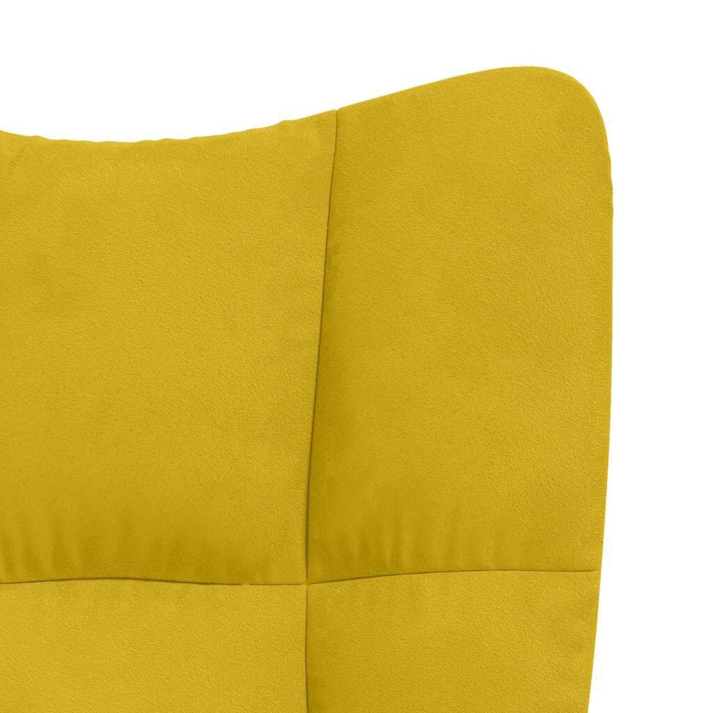 vidaXL Relaxstoel Fluweel Mosterdgeel - 54% Korting!