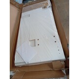 Wit Bewerkt Hout Bureau 100x50x75 cm - 54% Korting