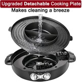 Elektrische Hotpot & BBQ Grill 2-in-1 (8 pers.) - 2200W - Rookloos