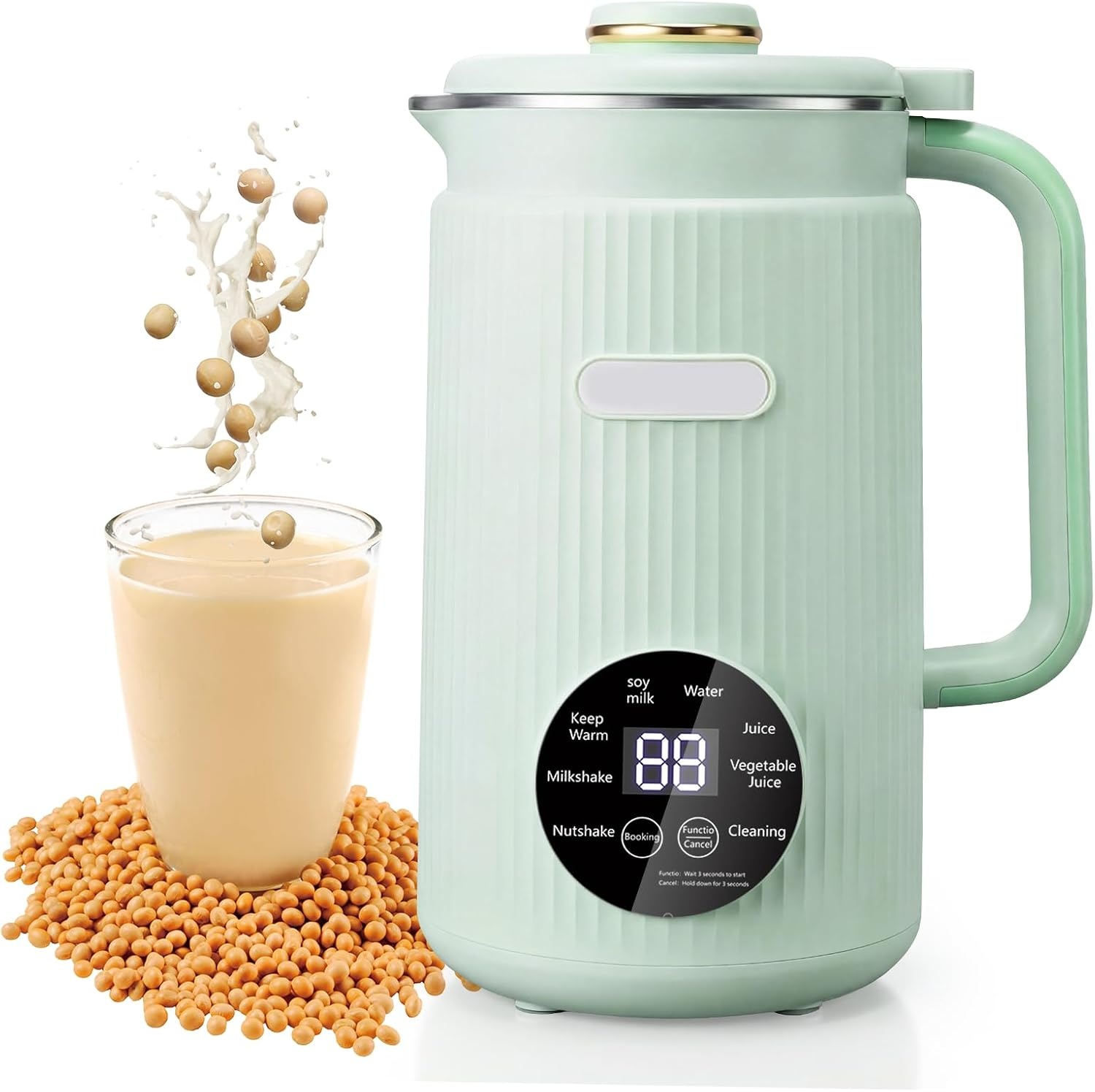 Notenmelkmachine, 1200 ml, 8-in-1 sojamelkmachine