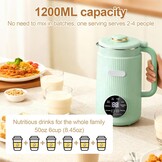 Notenmelkmachine, 1200 ml, 8-in-1 sojamelkmachine