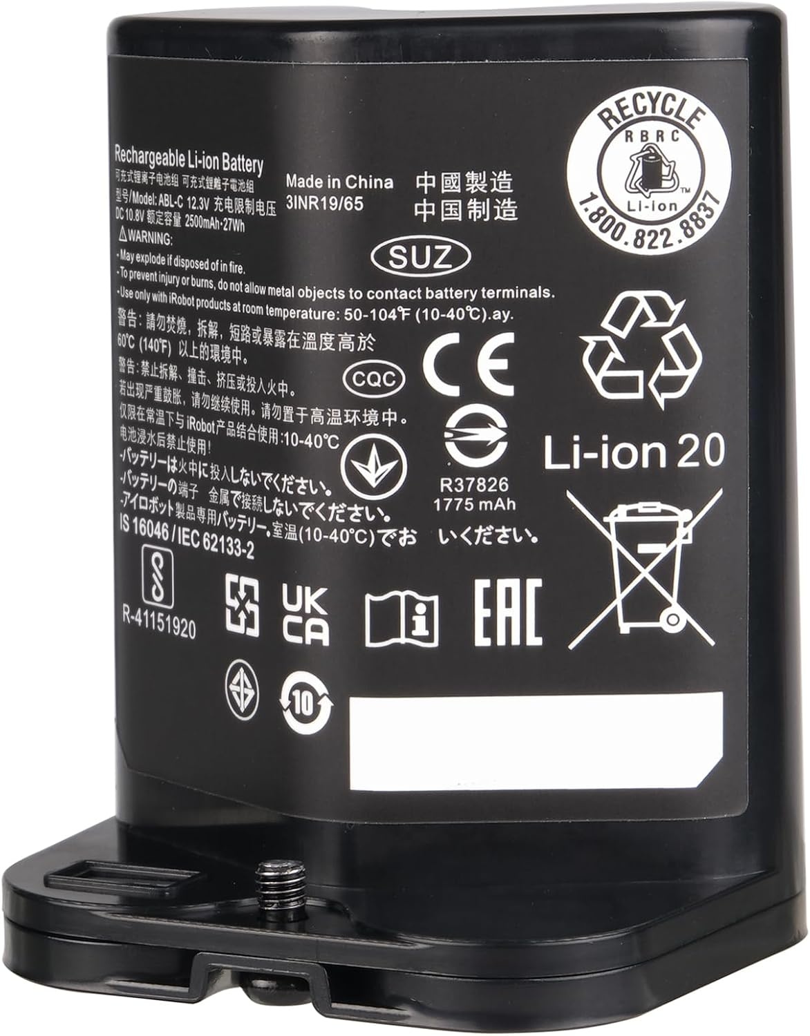 Accu voor iRobot Braava Jet M6 (6110) Dweilrobot - 10.8V 2500mAh Li-ion