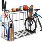 4-Bike Stand, Fiets Floor Parking Stand, Fiets Stand vloer, Fietsenstalling voor Garage Gebruik voor Mountain, Hybride, Kinderfietsen, Indoor Outdoor Bike,