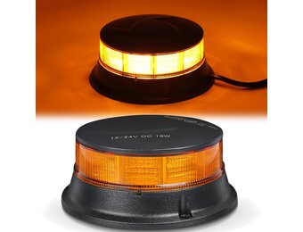 AOHEWEI LED Amber Waarschuwingslicht, 3 Knipperende & 4 Draaiende Patronen 12/24V 30Pcs LED Stroboscooplamp voor Landbouwmachines, Bedrijfsvoertuigen, Schoolbussen, Tractors, Graafmachines