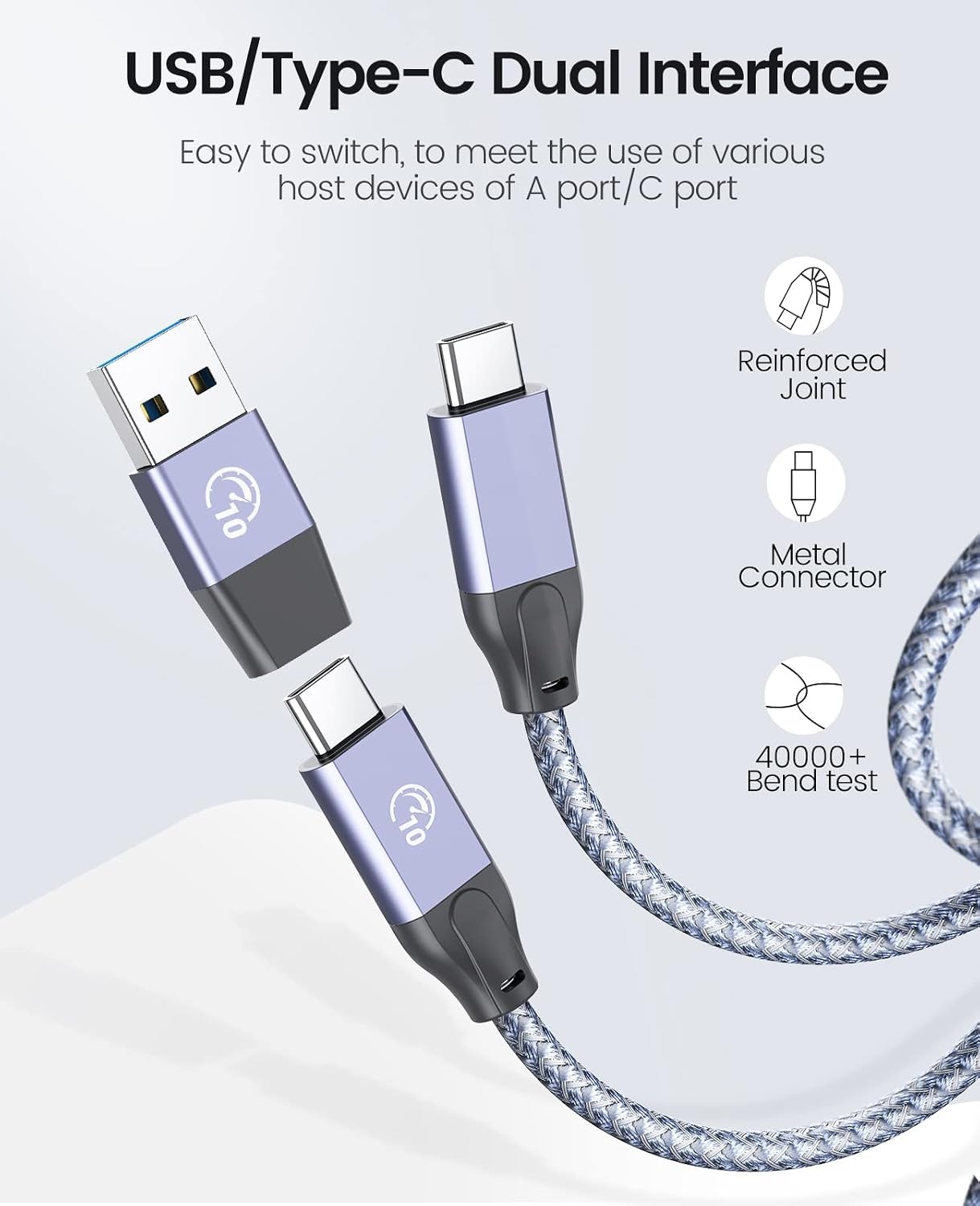 ORICO USB C Hub, USB 3.2 Gen 1 Hub with TF/SD Card Reader, 3 USB-A Ports, 5Gbps USB Distributor, 0.5m USB C Cable, USB Splitter with Type C Power Port 5V/2A for iMac, MacBook, MacBook Pro
