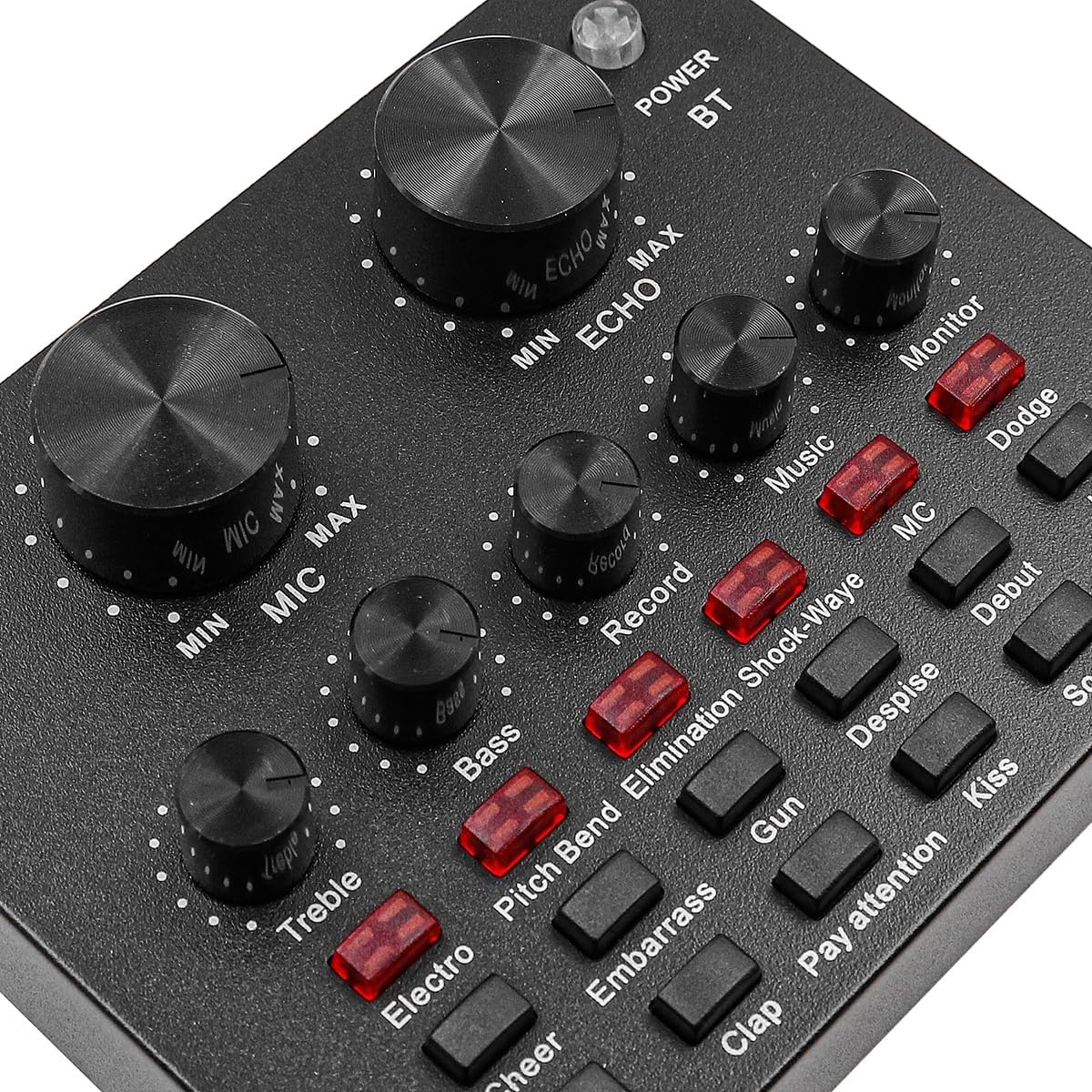 V8 Live Sound Card, Audio Mixer USB External Sound Card Live Broadcast KTV Sound Card For Dual Mobile Phone For Live KTV Voice Chat
