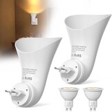 GU10 LED Wandspot Set van 2 - 3000K Warm Wit - Draaibaar