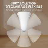 GU10 LED Wandspot Set van 2 - 3000K Warm Wit - Draaibaar