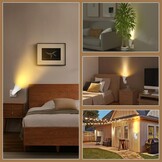 GU10 LED Wandspot Set van 2 - 3000K Warm Wit - Draaibaar