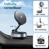 PlusAcc Vacuüm mobiele telefoonhouder auto met oplaadfunctie - zuignap 360° draaibaar inklapbare magnetische telefoonhouder voor Magsafe iPhone 17/16/15/14/13/ Samsung S20-S25 aan voorruit/dashboard