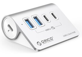 USB Hub Splitter 10 Gbps 2x USB-A, 2x USB-C (45% Korting)