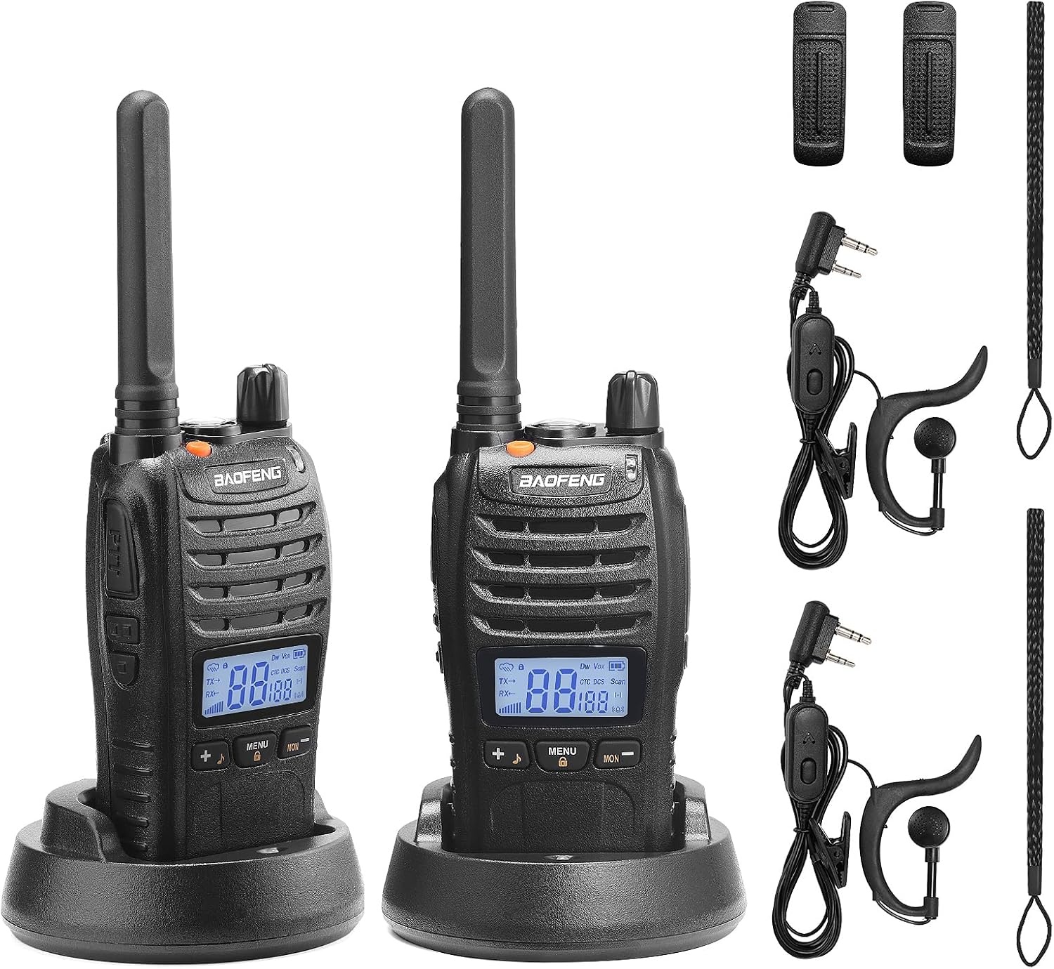 Baofeng BF-88ST Pro PMR446 Walkie-Talkies - Set van 2 - Zwart