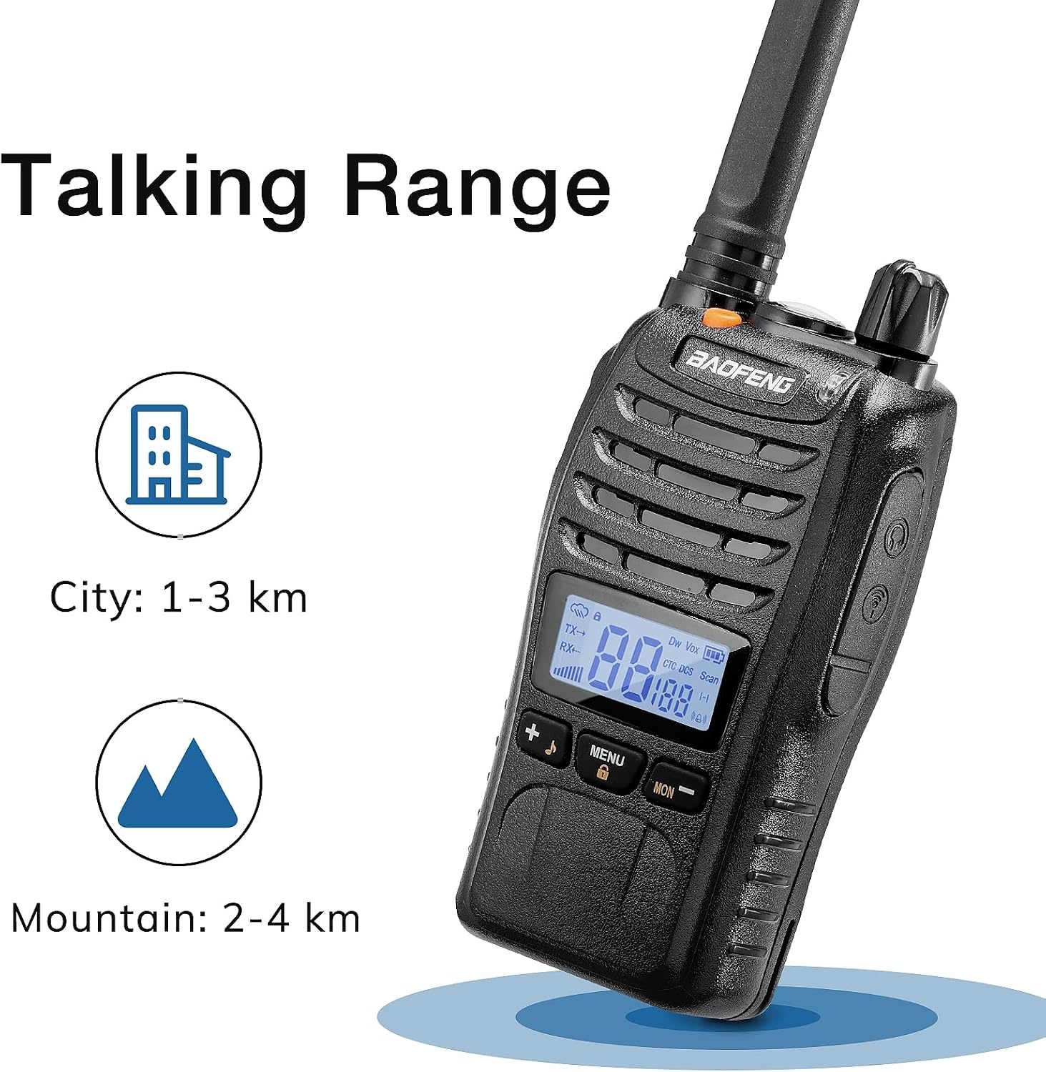 Baofeng BF-88ST Pro PMR446 Walkie-Talkies - Set van 2 - Zwart