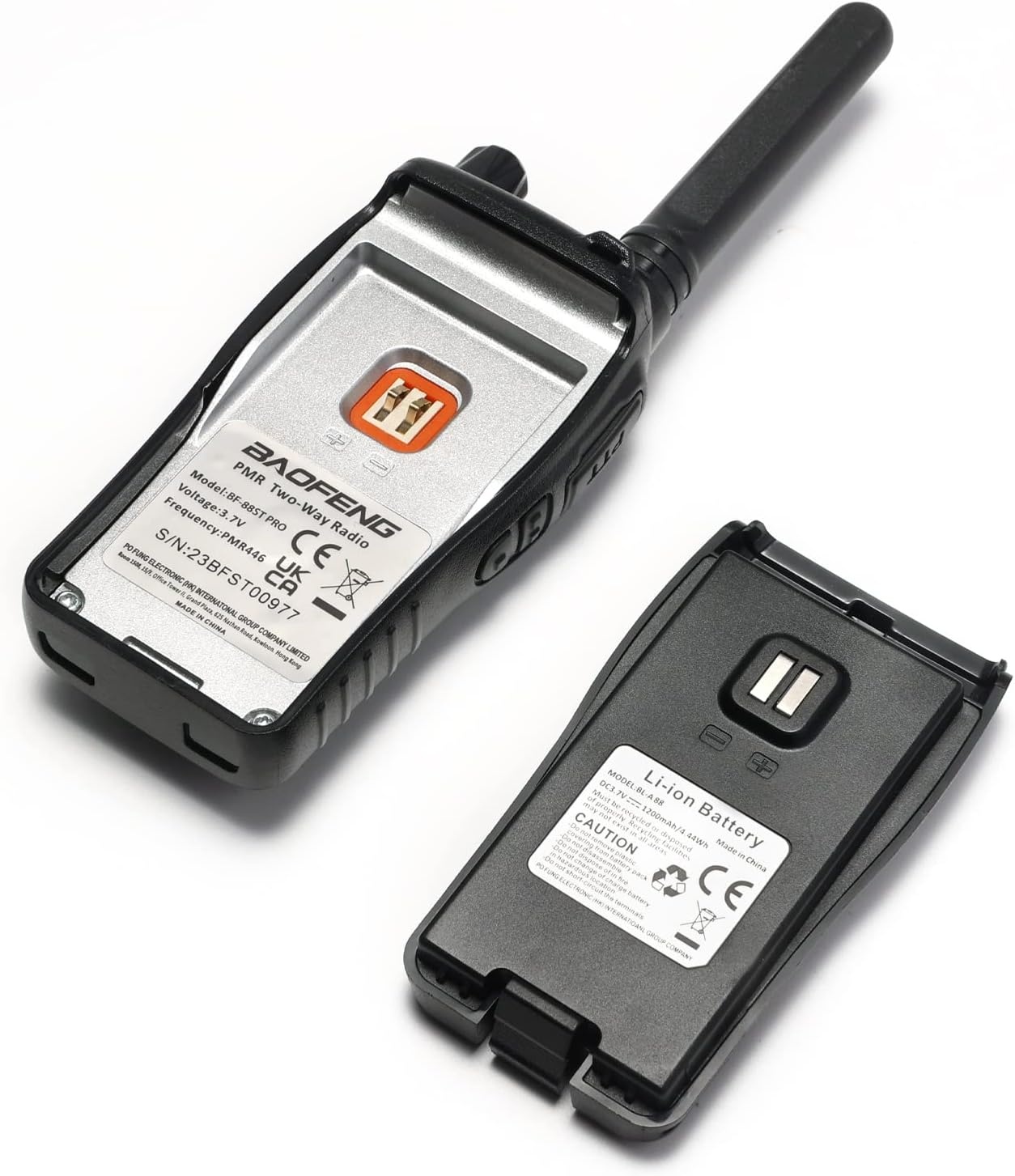 Baofeng BF-88ST Pro PMR446 Walkie-Talkies - Set van 2 - Zwart