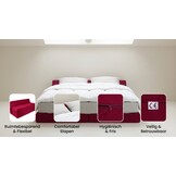 Opvouwbaar Matras 200x120cm Bordeaux - 41% Korting
