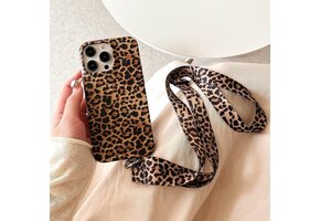 Roze Luipaard iPhone 16 Pro Kettinghoes (6,3") - 44% Korting