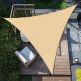 Zandkleurig Schaduwzeil Driehoek 3x3x3m - Waterdicht & UV-bescherming - 32% Korting