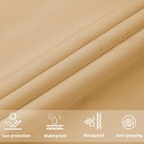 Zandkleurig Schaduwzeil Driehoek 3x3x3m - Waterdicht & UV-bescherming - 32% Korting