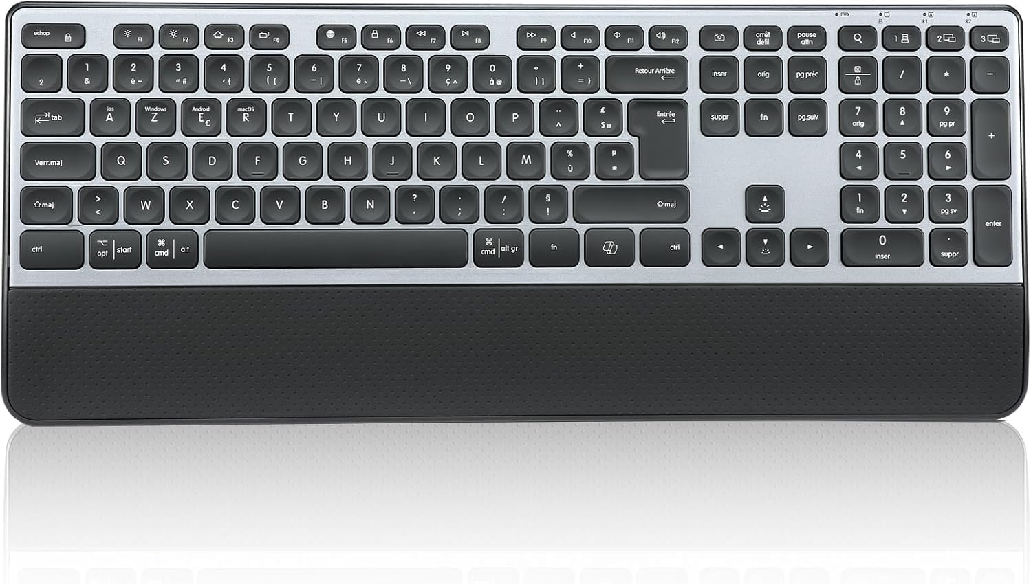Draadloos Bluetooth Toetsenbord met Polssteun & Backlit - 59% Korting!