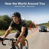 Botgeluid Koptelefoon Bluetooth, Open Ear Koptelefoon Draadloos 5.4 Bone Conduction Headphones