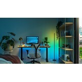 Nanoleaf Matter Smart vloerlamp woonkamer, staande lamp met heldere en dichte RGBIC LED's, slaapkamer hoek sfeerlicht muzieksynchronisatie, 200+ dynamische scènes, app en spraakbesturing (werkt met