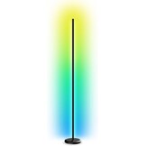 Nanoleaf Matter Smart vloerlamp woonkamer, staande lamp met heldere en dichte RGBIC LED's, slaapkamer hoek sfeerlicht muzieksynchronisatie, 200+ dynamische scènes, app en spraakbesturing (werkt met