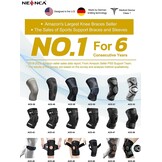 Kniebrace XL Donkergrijs met Patella Gel Pads & Veer Stabilisatoren | 58% Korting