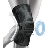 Kniebrace XL Donkergrijs met Patella Gel Pads & Veer Stabilisatoren | 58% Korting